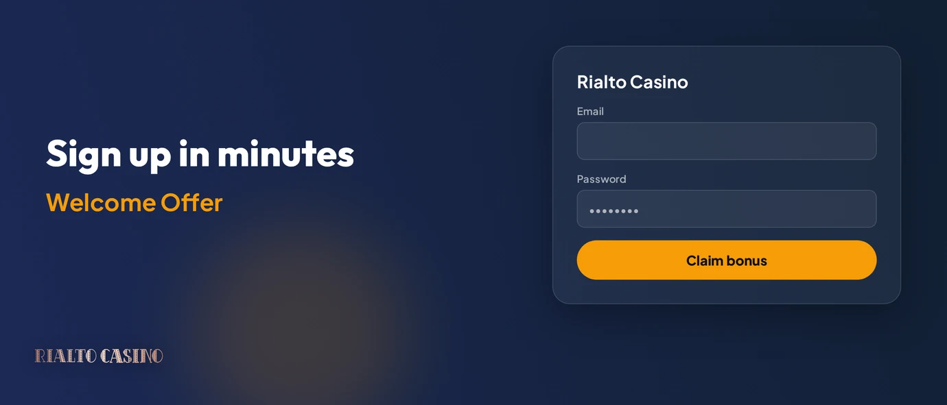 Sign up in minutes