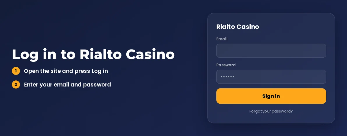 Log in to the screen